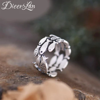 Real Pure 925 Sterling Silver Jewelry Vintage Fish Rings for Women Wedding Finger Open Ring Anillos Anelli
Real Pure 925 Sterling Silver Jewelry Vintage Fish Rings for Women Wedding Finger Open Ring Anillos Anelli