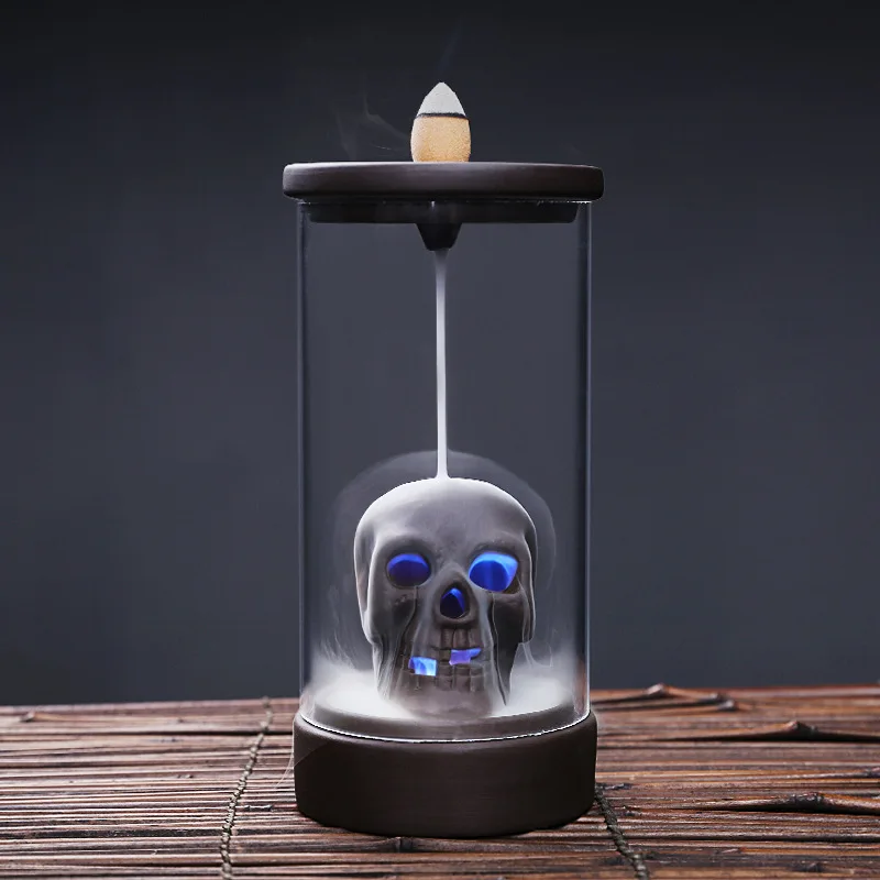 Ceramic Creative 6 Color Change LED Backflow Incense Burner Home Desktop Windproof Incense Holder with 20Pcs Incense Cones Gifts
Ceramic Creative 6 Color Change LED Backflow Incense Burner Home Desktop Windproof Incense Holder with 20Pcs Incense Cones Gifts
