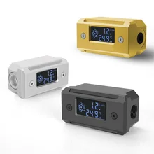 Syscooling water cooling tempreture monitor flow meter LED screen digital display G1/4 thread real time flow meter metal case
Syscooling water cooling tempreture monitor flow meter LED screen digital display G1/4 thread real time flow meter metal case