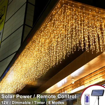 Smart LED String Light With Timer Twinkle Solar Powered Remote Control LED Fairy Icicle Twinkle Lights For Garden Party Curtain
Smart LED String Light With Timer Twinkle Solar Powered Remote Control LED Fairy Icicle Twinkle Lights For Garden Party Curtain