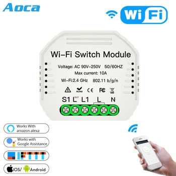 2 Way DiY WiFi Smart Light Switch Relay Module Smart Home Smart Life/Tuya APP Remote Control Work With Alexa Echo Google Home
2 Way DiY WiFi Smart Light Switch Relay Module Smart Home Smart Life/Tuya APP Remote Control Work With Alexa Echo Google Home