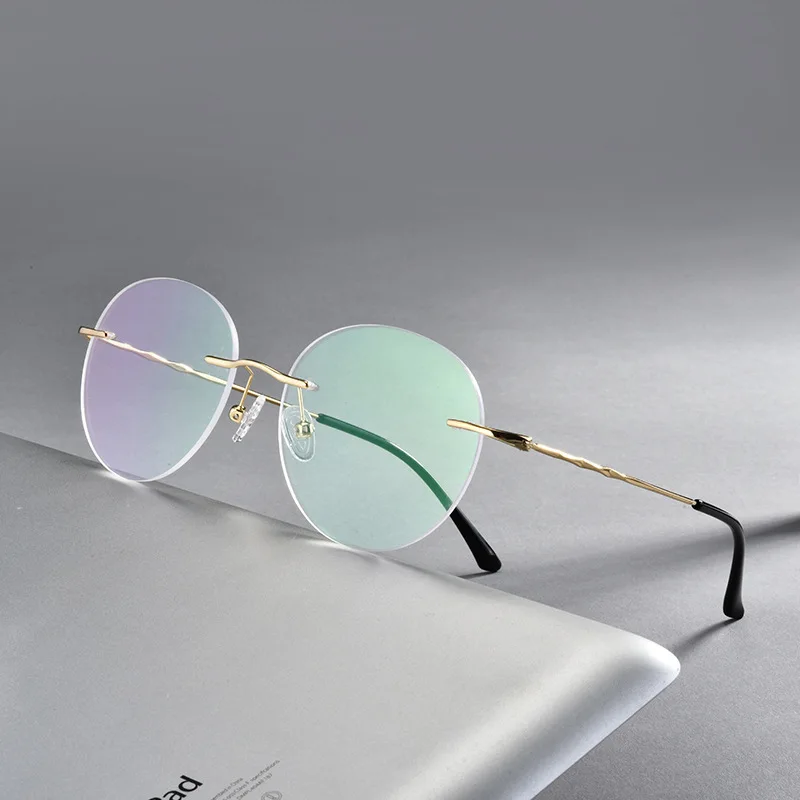Alloy Frame Glasses Men Business Style Rimless Frame Nearsighted Spectacles with Spring Hinges New Arrival Hot Selling
Alloy Frame Glasses Men Business Style Rimless Frame Nearsighted Spectacles with Spring Hinges New Arrival Hot Selling