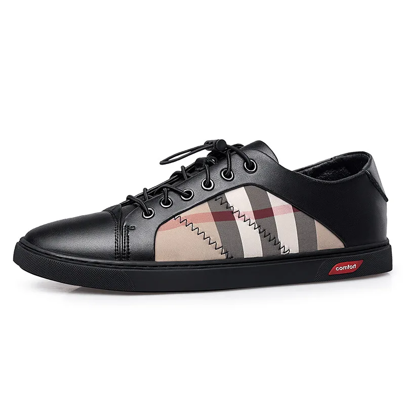 High Quality New Style Genuine Leather Black (Men's) Printed Low-top Shoes Korean-style Versatile Casual Joint Skate Shoes 
High Quality New Style Genuine Leather Black (Men's) Printed Low-top Shoes Korean-style Versatile Casual Joint Skate Shoes