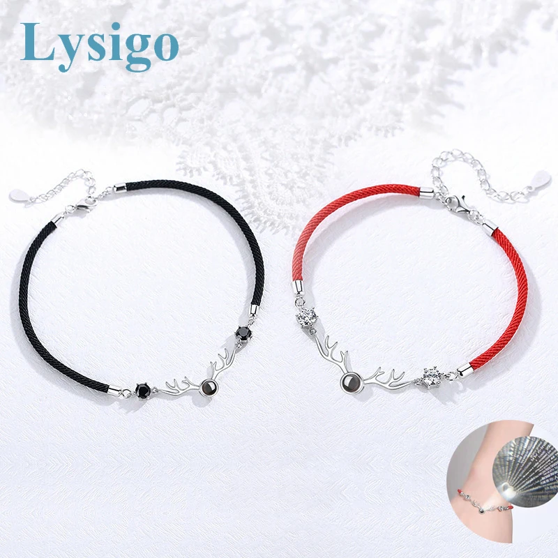Lysigo Bracelets 100 Languages I love You Zircon Lucky Rope Couple Bracelets for Women Men Lover Bracelets Fashion Jewelry Gift
Lysigo Bracelets 100 Languages I love You Zircon Lucky Rope Couple Bracelets for Women Men Lover Bracelets Fashion Jewelry Gift