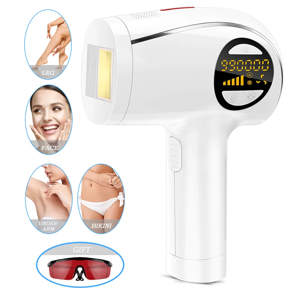 999999 Flashes Laser Epilator Permanent IPL Photoepilator Hair Removal depiladora Painless electric Epilator with IPL ice mode
999999 Flashes Laser Epilator Permanent IPL Photoepilator Hair Removal depiladora Painless electric Epilator with IPL ice mode