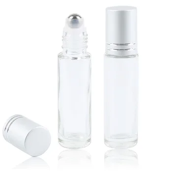 10ml Empty Glass Essential Oil Perfume Roller Ball Bottles Roll On Vials Travel Cosmetic Aromatherapy Containers with Silver cap 
10ml Empty Glass Essential Oil Perfume Roller Ball Bottles Roll On Vials Travel Cosmetic Aromatherapy Containers with Silver cap