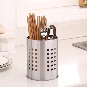 Kitchen Stainless Steel Utensil Round Hole Design Cooking Spoon Tool Multi-function Storage Tool Durable Chopstick Holder
Kitchen Stainless Steel Utensil Round Hole Design Cooking Spoon Tool Multi-function Storage Tool Durable Chopstick Holder