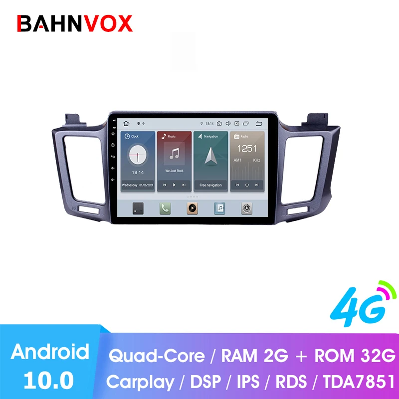 Автомобильный dvd-плеер RAM2G 10 1 дюйма android 0 gps для Toyota RAV4 RAV 4 2013 автомобильное радио