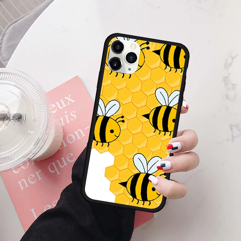 Чехол для телефона GYKZ с мультяшными пчелами iPhone XS MAX 7 11 Pro SE 2020 XR X 8 6Plus милый