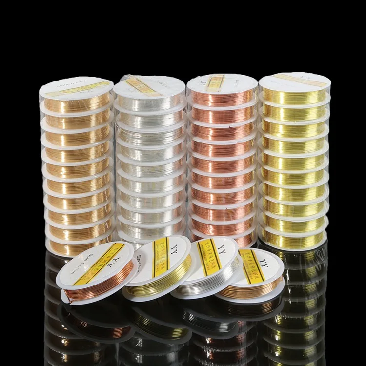 1.5-15meter 1Roll Beading Wire Sturdy Gold Alloy Copper Silver Gold Beading Cord DIY Making Wire String Handmade Accessories
1.5-15meter 1Roll Beading Wire Sturdy Gold Alloy Copper Silver Gold Beading Cord DIY Making Wire String Handmade Accessories