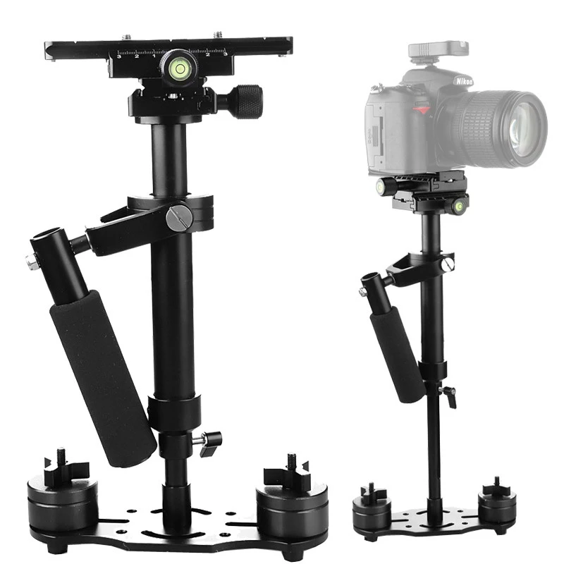 S40 40CM/S60 60CM Handheld Stabilizer For Canon Nikon AEE DSLR Video Camera Phone Aluminum Alloy For iPhone Steadycam Steadicam 
S40 40CM/S60 60CM Handheld Stabilizer For Canon Nikon AEE DSLR Video Camera Phone Aluminum Alloy For iPhone Steadycam Steadicam