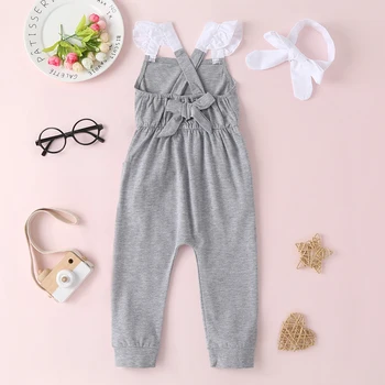 Summer Kids Toddler Baby Girls Sleeveless Bandage Rompers Jumpsuit Overalls Infant Girls Cotton Playsuit Hairband
Summer Kids Toddler Baby Girls Sleeveless Bandage Rompers Jumpsuit Overalls Infant Girls Cotton Playsuit Hairband