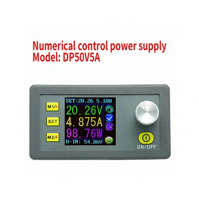A17-- DP50V5A Digital Control DC Power Supply Adjustable Buck Module Integrated Voltmeter Ammeter Color Screen 50V 5A
A17-- DP50V5A Digital Control DC Power Supply Adjustable Buck Module Integrated Voltmeter Ammeter Color Screen 50V 5A