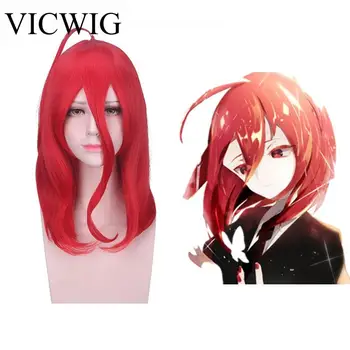 18 Inch Anime Cosplay Wig With Bangs Women Red Heat-Resistant Synthetic Straight Hair COS Cinnabar
18 Inch Anime Cosplay Wig With Bangs Women Red Heat-Resistant Synthetic Straight Hair COS Cinnabar