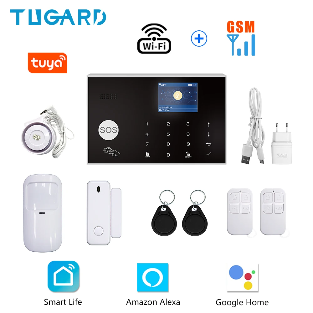 Free Fast Shipping Tuya G30 WIFI GSM Home Alarm System Wireless 433MHz Burglar Security Alarm for Houses,Gardens Real-time Alarm
Free Fast Shipping Tuya G30 WIFI GSM Home Alarm System Wireless 433MHz Burglar Security Alarm for Houses,Gardens Real-time Alarm