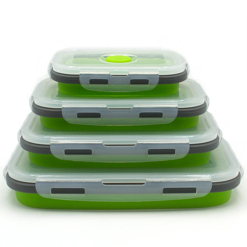 4Pcs/set Reusable silicone folding lunch box silicone folding crisper food container bento box lunch container
4Pcs/set Reusable silicone folding lunch box silicone folding crisper food container bento box lunch container