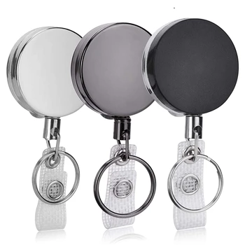 Badge Holder Reel Clip Retractable, 3 Pcs Heavy Duty Retractable Badge Reels with Keyrings and ID Holder Strap for Name Card Key
Badge Holder Reel Clip Retractable, 3 Pcs Heavy Duty Retractable Badge Reels with Keyrings and ID Holder Strap for Name Card Key