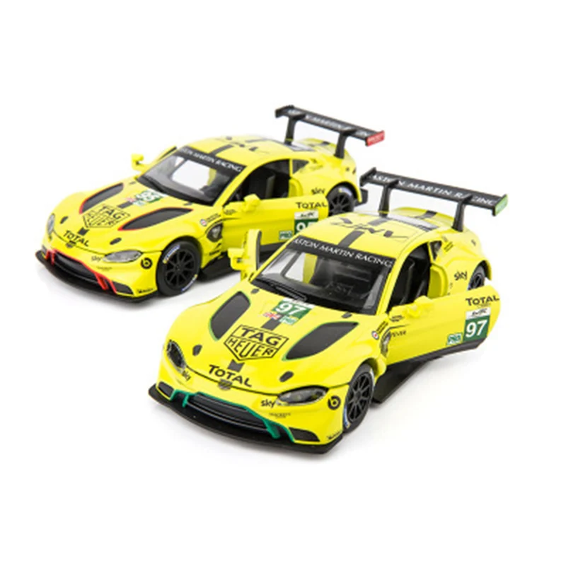 

1:32 simulation Aston Martin racing 97/95 alloy car model children's pull back toy car die-casting car luminous toy car