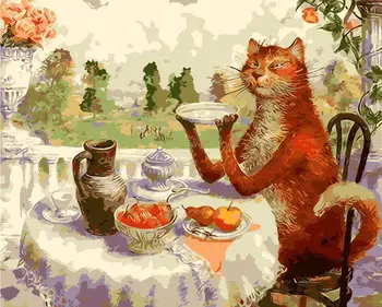 GATYZTORY DIY Painting By Numbers Cat Eating HandPainted Oil Painting Drawing On Canvas Kill Time Home Decor Accessories
GATYZTORY DIY Painting By Numbers Cat Eating HandPainted Oil Painting Drawing On Canvas Kill Time Home Decor Accessories