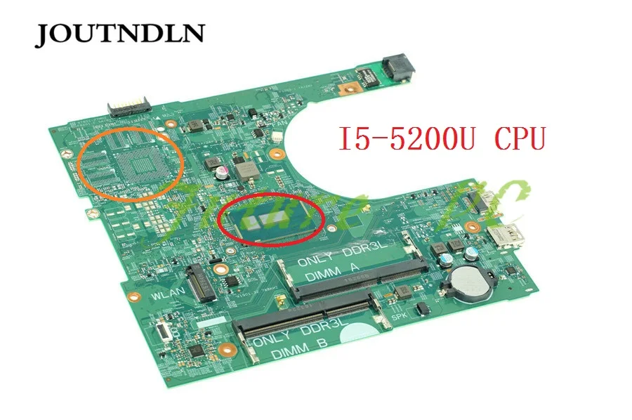 JOUTNDLN для Dell Inspiron 3458 3558 Материнская плата ноутбука CN-0MHDT2 0MHDT2 MHDT2 14216-1 PWB: 1xvkn I5-5200U