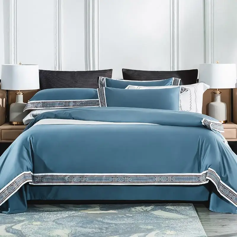 40Chic Home Hotel Brief Style White Grey Bedding Set Silky Soft Egyptian Cotton Bedlinen Duvet Cover Bed sheets Queen King size
40Chic Home Hotel Brief Style White Grey Bedding Set Silky Soft Egyptian Cotton Bedlinen Duvet Cover Bed sheets Queen King size