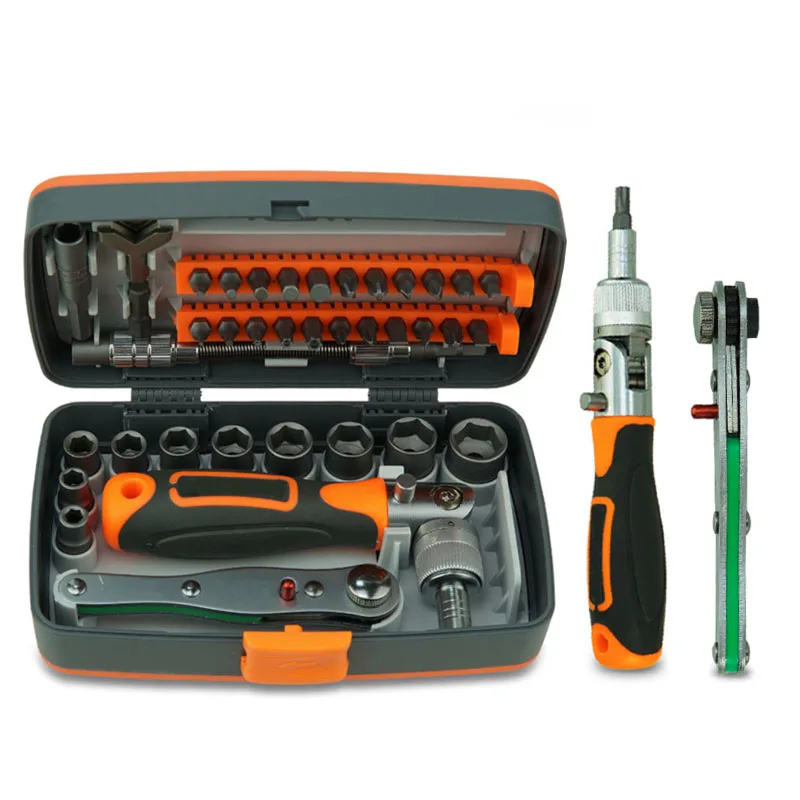 38-in-1 labor-saving ratchet multi-function tool screwdriver set tools box hardware hand tools sets household Repair screwdriver
38-in-1 labor-saving ratchet multi-function tool screwdriver set tools box hardware hand tools sets household Repair screwdriver
