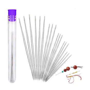 LMDZ 18 Pcs Beading Needles Set Beading Embroidery Needles Big Eye Collapsible Beading Needles Jewelry Making with Needle Bottle
LMDZ 18 Pcs Beading Needles Set Beading Embroidery Needles Big Eye Collapsible Beading Needles Jewelry Making with Needle Bottle