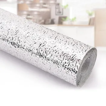 Aluminum Foil Wall Stickers Waterproof Dehumidification Removable Self Adhesive Oil Proof Wallpapers Kitchen Cabinet Papers 
Aluminum Foil Wall Stickers Waterproof Dehumidification Removable Self Adhesive Oil Proof Wallpapers Kitchen Cabinet Papers