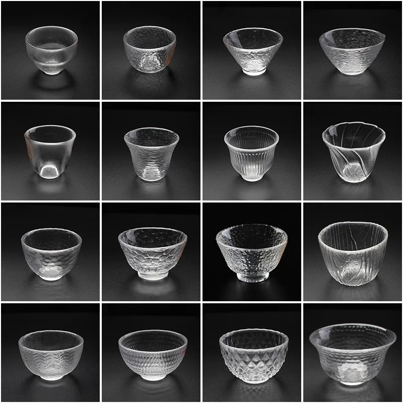 Glass Bottle Hammer Teacup Tea Cup Tea Bowl Master Cup Transparent Hammer Mesh Pattern Ice Pattern Kung Fu Tea Set Thick
Glass Bottle Hammer Teacup Tea Cup Tea Bowl Master Cup Transparent Hammer Mesh Pattern Ice Pattern Kung Fu Tea Set Thick