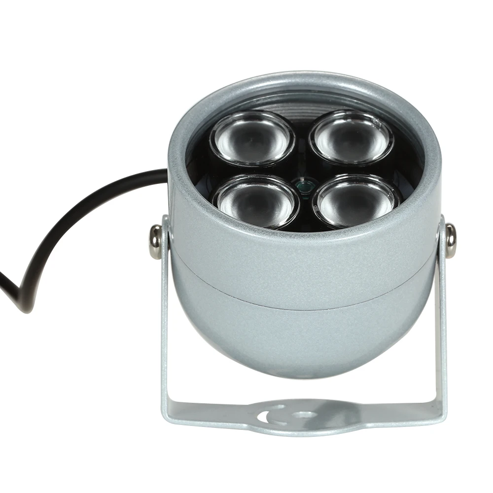 Фото 4pcs High Power LED IR Array Illuminator Lamp for CCTV Security Camera Silver | Безопасность и защита