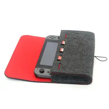 Felt Portable Storage Bag for Nintend Switch Case Game Accessory Memory Card Holder Carry Case for NS Game Console Machine Bag
Felt Portable Storage Bag for Nintend Switch Case Game Accessory Memory Card Holder Carry Case for NS Game Console Machine Bag
