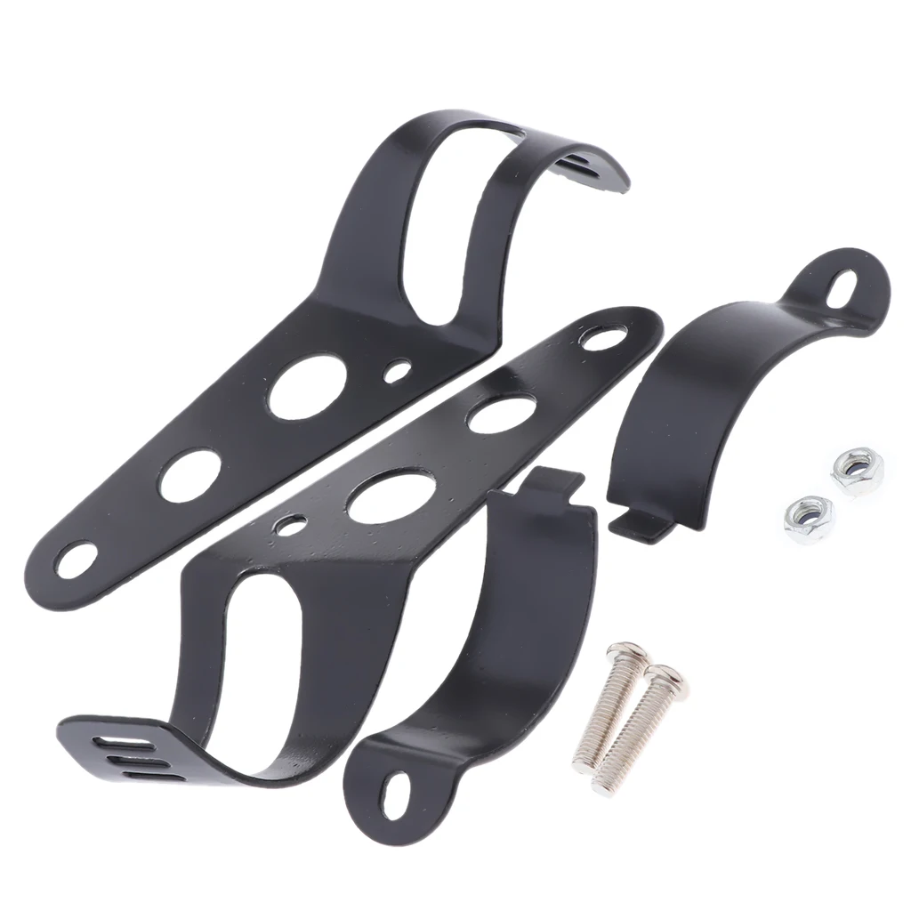 Motorcycle 38mm-51mm Fork Mount Clamp /Headlight Mount Bracket /Head Light Lamp Holder& Adjuster (Black) Motorcycle 38mm-51mm Fork Mount Clamp /Headlight Mount Bracket /Head Light Lamp Holder& Adjuster (Black)