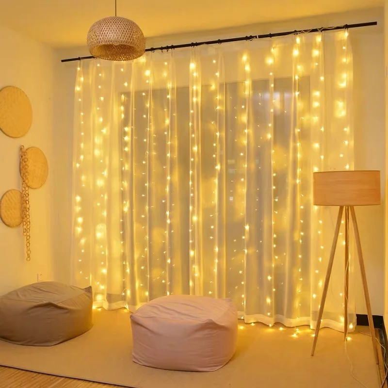 3x2/3x3 Led Icicle Led Curtain Fairy String Light Fairy Light Led Christmas Light Garland for Holiday Home Window Party Decor
3x2/3x3 Led Icicle Led Curtain Fairy String Light Fairy Light Led Christmas Light Garland for Holiday Home Window Party Decor