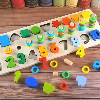 Children Count Numbers Matching Board Wooden Digital Shape Match Educational Toy
Children Count Numbers Matching Board Wooden Digital Shape Match Educational Toy