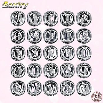 New Fashion Letter Charm Beads 925 Sterling Silver Fit Charms Silver 925 Original Bracelets Beads For Jewelry Making DIY
New Fashion Letter Charm Beads 925 Sterling Silver Fit Charms Silver 925 Original Bracelets Beads For Jewelry Making DIY