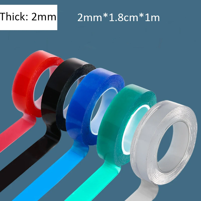 Colorful Film Transparent Nano Tape Washable And Reused Double-sided Adhesive Decorative Tape Tape Can Be Pasted Universal Hook
Colorful Film Transparent Nano Tape Washable And Reused Double-sided Adhesive Decorative Tape Tape Can Be Pasted Universal Hook