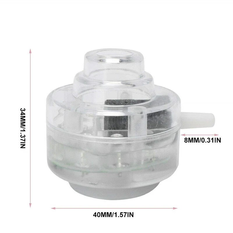 2 Underwater Aquarium LED Diving Lights with Air Pump Stone Submersible Aquarium Spot Lamp Fish Tank Ambient Lighting Colorful