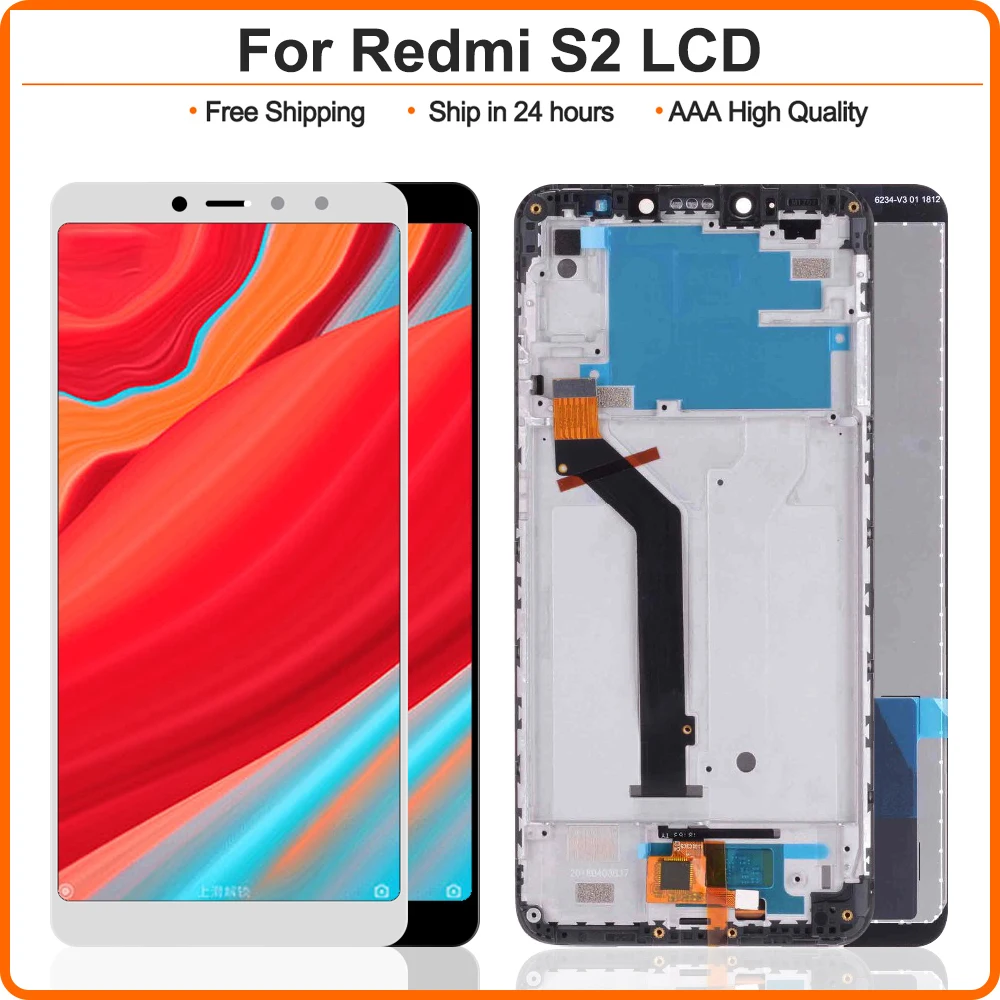5 99 дюймов ЖК дисплей экран для Xiaomi Redmi S2 сенсорный дигитайзер сборки 1440*720 рамка с