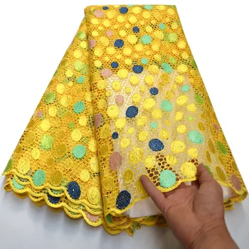 African Guipure Lace Fabric 2020 High Quality Nigerian Stone Cord Lace Fabric Lovely Yellow Water Soluble Lace For Wedding Dress
African Guipure Lace Fabric 2020 High Quality Nigerian Stone Cord Lace Fabric Lovely Yellow Water Soluble Lace For Wedding Dress