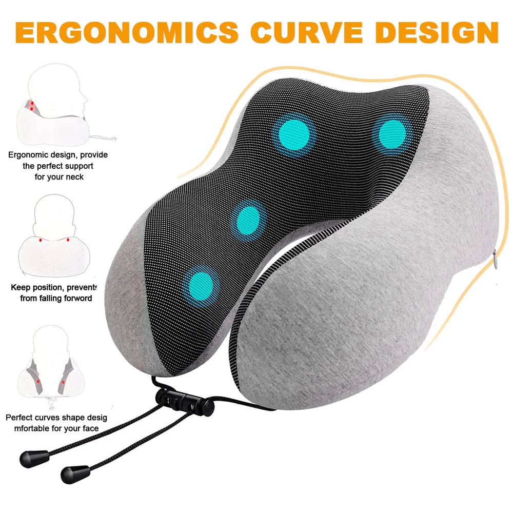 Pure Memory Foam Neck Pillow Soft Breathable Cotton Cover Machine Washable Airplane Travel Kit U Shaped Pillow Travel Bag
Pure Memory Foam Neck Pillow Soft Breathable Cotton Cover Machine Washable Airplane Travel Kit U Shaped Pillow Travel Bag