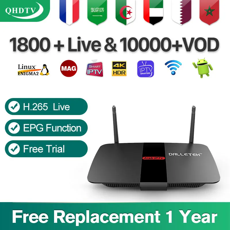 IPTV France Arabic R1 Android 8.1 Tv Box 1 Year QHDTV Code Subscription RK3229 IPTV French Belgium Morocco Arabic Germany IP TV
IPTV France Arabic R1 Android 8.1 Tv Box 1 Year QHDTV Code Subscription RK3229 IPTV French Belgium Morocco Arabic Germany IP TV