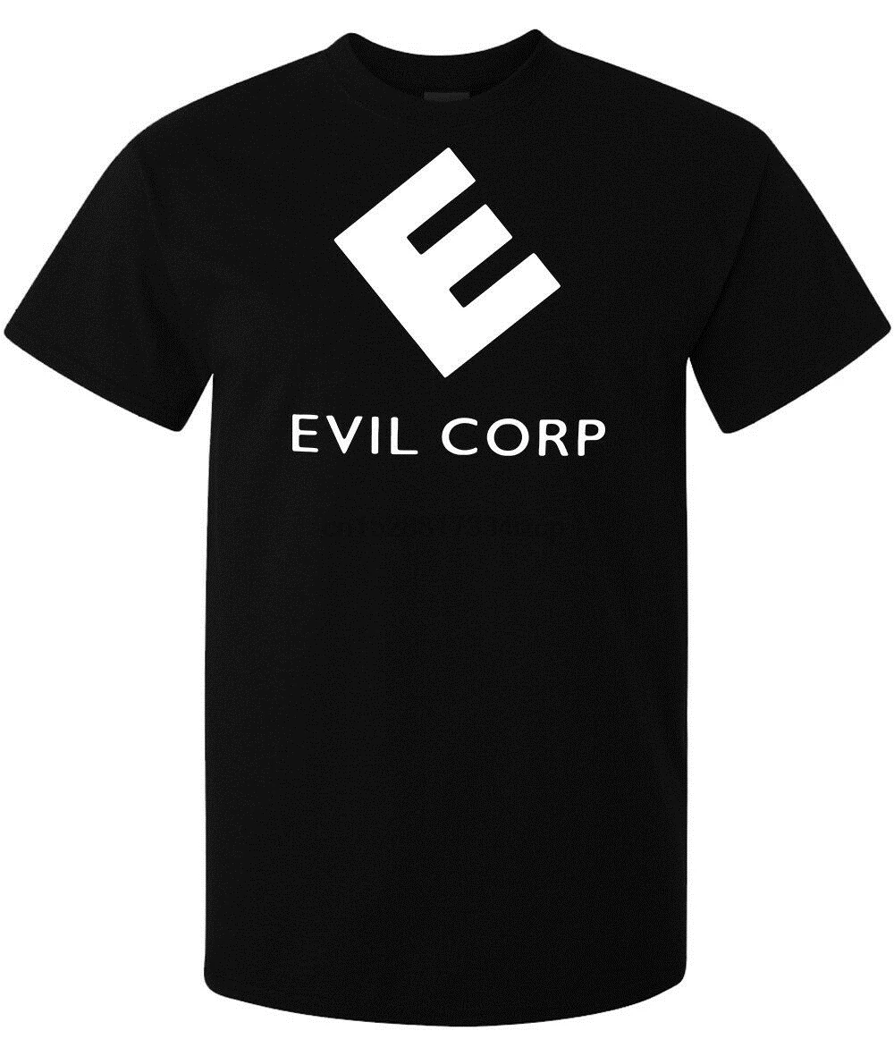 Футболка Mr Robot E Evil Corp с логотипом черная футболка для мужчин (женщин в наличии) |
