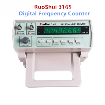 RuoShui 3165 Digital Frequency Counter High Testing Meter 0.01Hz~50MHz 50MHz~2.4GHz Frequency Monitor Counter Tester