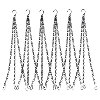 6 Pack Hanging Chain, HEAVY DUTY 50cm Hanging Flower Basket Replacement Chain -3 Point Garden Plant Hanger for Outdoor or Indoor
6 Pack Hanging Chain, HEAVY DUTY 50cm Hanging Flower Basket Replacement Chain -3 Point Garden Plant Hanger for Outdoor or Indoor