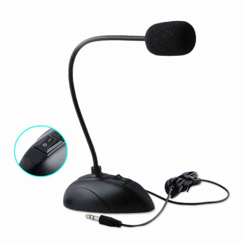 Flexible Stand Mini Studio Speech Mic 3.5mm Jack Gooseneck Wired Mic for Computer Desktop Notebook
Flexible Stand Mini Studio Speech Mic 3.5mm Jack Gooseneck Wired Mic for Computer Desktop Notebook