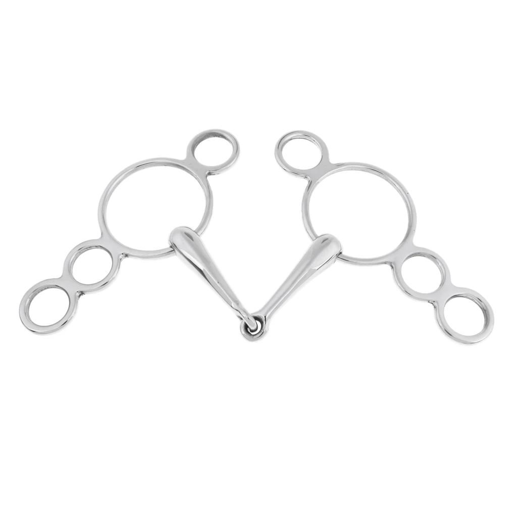 Stainless Steel Gag Bit Horse Tack English Riding Equestrian Accessories Stainless Steel Gag Bit Horse Tack English Riding Equestrian Accessories