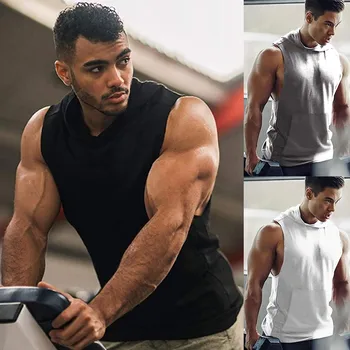 Tank Tops Men Fitness Muscle Print Sleeveless Hooded Bodybuilding Pocket Tight-drying Tops Hoodie Summer Shirt For Men Hoodies
Tank Tops Men Fitness Muscle Print Sleeveless Hooded Bodybuilding Pocket Tight-drying Tops Hoodie Summer Shirt For Men Hoodies