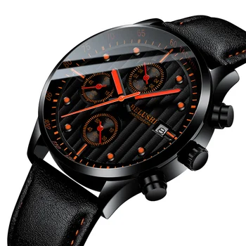 Relogio Masculino Fashion Leather Belt Wristwatch Business Big Alloy Dial Waterproof Men's Six-pin Quartz Watch Luminous 
Relogio Masculino Fashion Leather Belt Wristwatch Business Big Alloy Dial Waterproof Men's Six-pin Quartz Watch Luminous