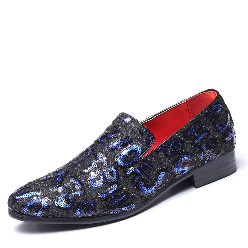 Men Fashion Loafer Shoes party Dress Casual Rhinestone Pointed Toe Flat Breathable party Dress Shoes 1901
Men Fashion Loafer Shoes party Dress Casual Rhinestone Pointed Toe Flat Breathable party Dress Shoes 1901
