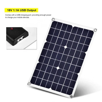 20W 18V Environmental Protection Solar Battery Solar Panel Charger Flexible Backup Mobile Battery Charger for Car Boat 
20W 18V Environmental Protection Solar Battery Solar Panel Charger Flexible Backup Mobile Battery Charger for Car Boat